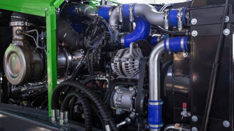 Engine – the first forestry skidder complying with the Stage V emission class.