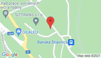 Google map:  SITTRANS s.r.o.  Trate Mládeže 1  969 01 Banská Štiavnica